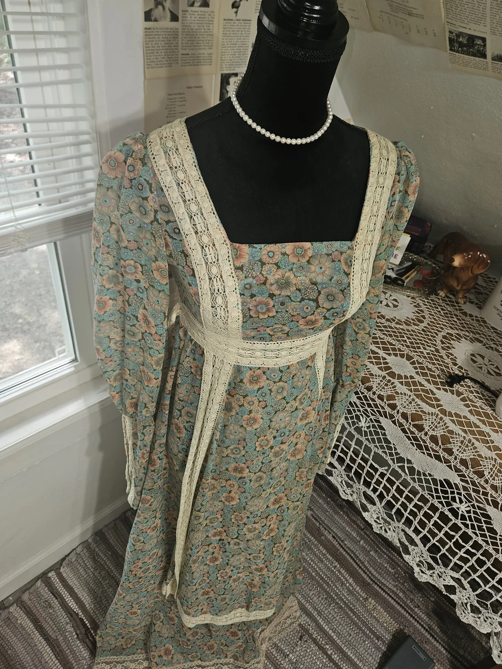 Gunne Sax by Jessica Black Label Sunflower Dress - Picture 3 of 8